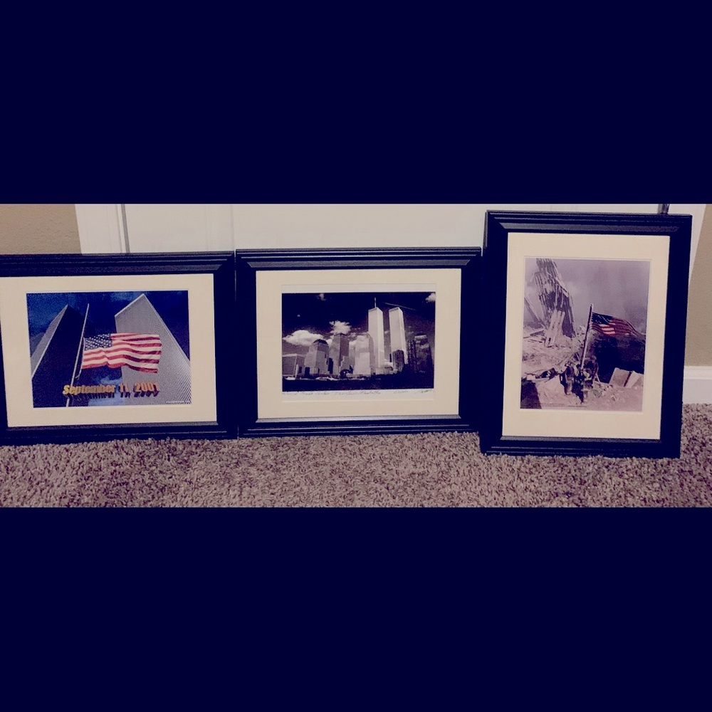 Remember, Twin Towers downtown Manhattan. Three pictures on sale for $50